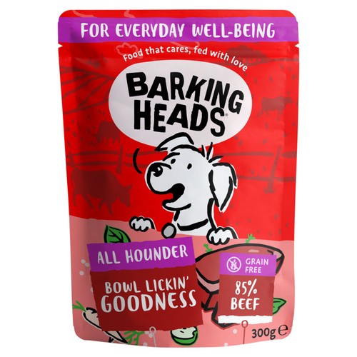 Barking Heads Beef Waggington Wet Dog Food Pouch