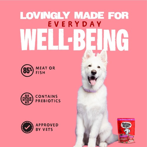 Barking Heads Beef Waggington Wet Dog Food Pouch thumbnail 4