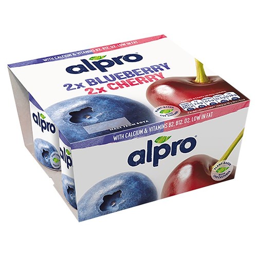 Alpro Blueberry Cherry Dairy Free Yoghurt Alternative thumbnail 3