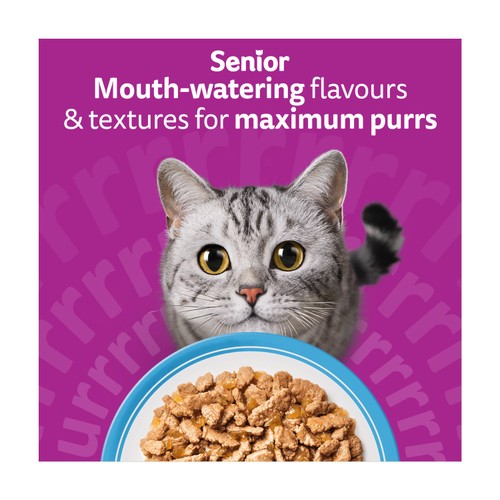Whiskas 7+ Senior Wet Cat Food Fish Favourites in Jelly thumbnail 3