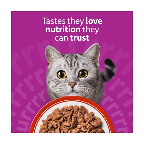 Whiskas 1+ Adult Wet Cat Food Pouches Meaty Meals in Jelly thumbnail 3