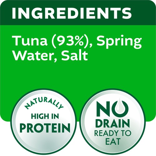 John West No Drain Fridge Pot Tuna Steak with a Little Spring Water thumbnail 4