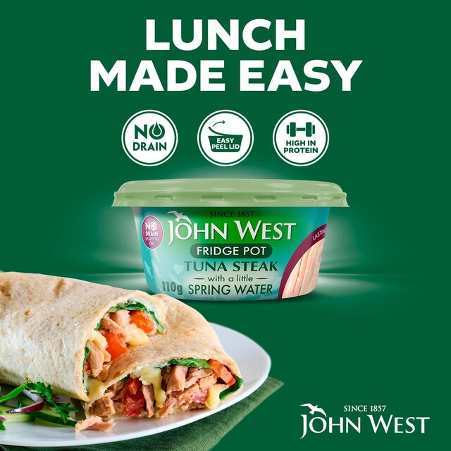 John West No Drain Fridge Pot Tuna Steak with a Little Spring Water thumbnail 7