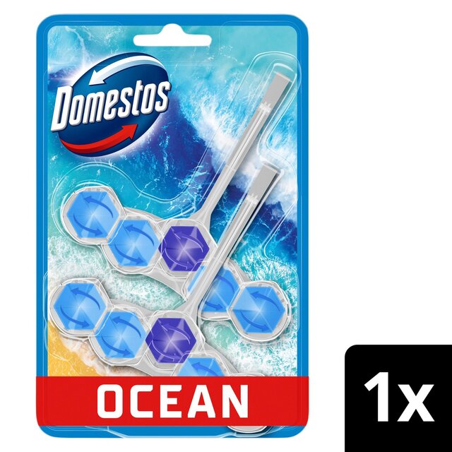 Domestos Power 5 Toilet Rim Block Ocean