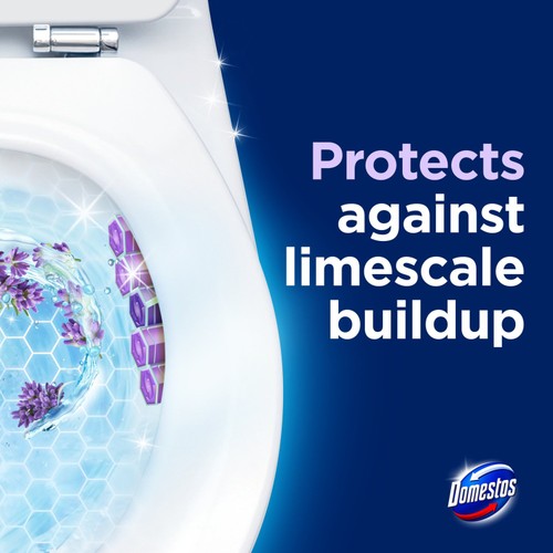 Domestos Power 5 Toilet Rim Block Lavender thumbnail 6