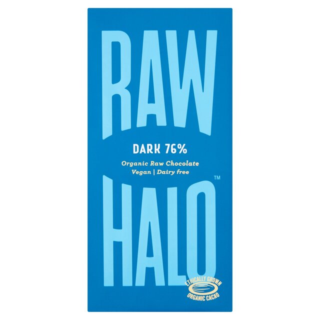Raw Halo Dark 70% Organic Vegan Chocolate Bar thumbnail 2