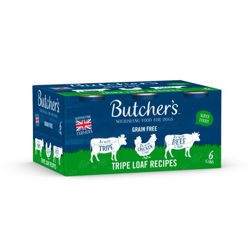 Butcher's Tripe Loaf Recipes Dog Food Tins