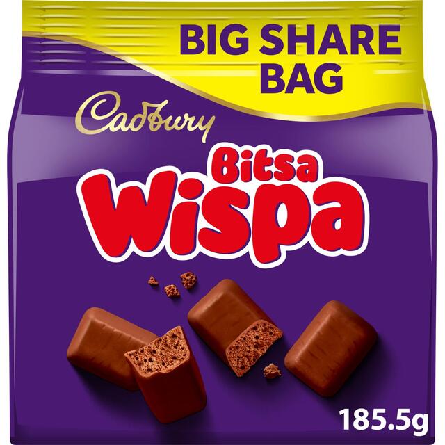 Cadbury Bitsa Wispa Chocolate Big Share Bag thumbnail 2