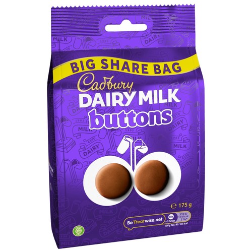 Cadbury Dairy Milk Buttons Chocolate Big Share Bag thumbnail 2