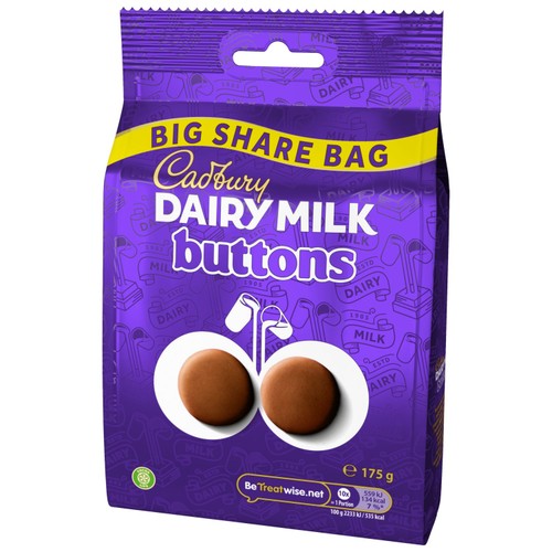 Cadbury Dairy Milk Buttons Chocolate Big Share Bag thumbnail 3
