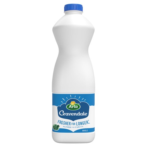 Cravendale Filtered Fresh Whole Milk 1L Fresher for Longer thumbnail 3