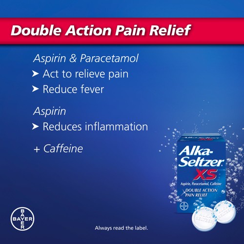 Alka Seltzer XS Extra Strong Pain Relief Effervescent Tablets thumbnail 3