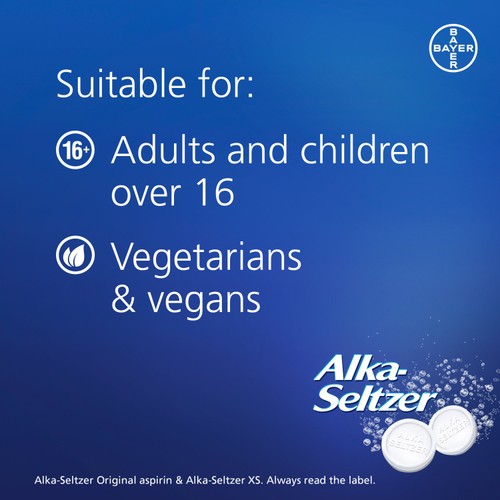 Alka Seltzer XS Extra Strong Pain Relief Effervescent Tablets thumbnail 4