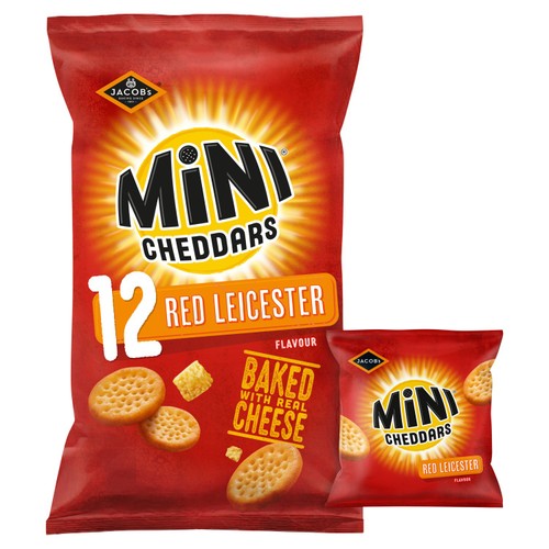 Jacob's Mini Cheddars Red Leicester Multipack Baked Snacks thumbnail 2