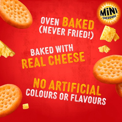 Jacob's Mini Cheddars Red Leicester Multipack Baked Snacks thumbnail 3