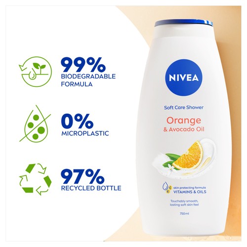 NIVEA Orange & Avocado Oil Shower Cream  thumbnail 4