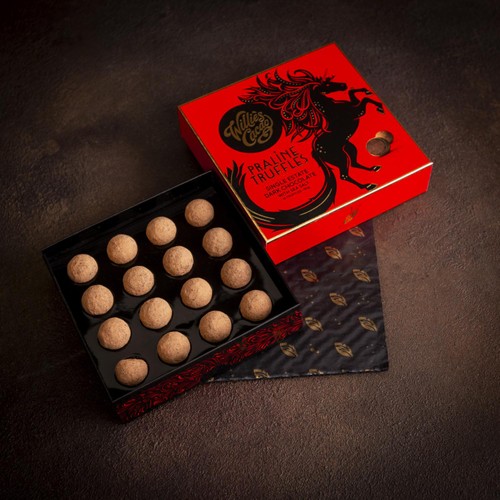 Willie's Cacao Dark Chocolate Praline Truffles Gift Box thumbnail 4