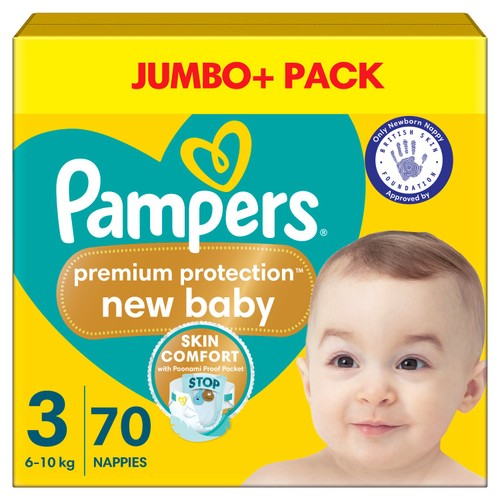 Pampers New Baby Nappies, Size 3 (6-10kg) Jumbo+ Pack thumbnail 2