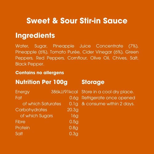 Bay's Kitchen Sweet & Sour Stir-in Low Fodmap Sauce thumbnail 6