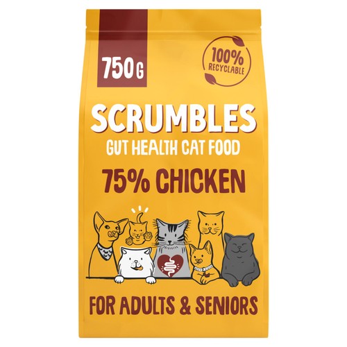 Scrumbles Adult  Dry Cat Food Chicken