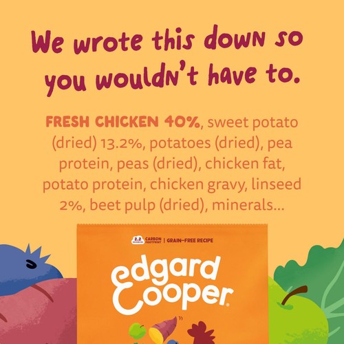Edgard & Cooper Adult Grain Free Dry Dog Food with Fresh Free-Run Chicken thumbnail 8
