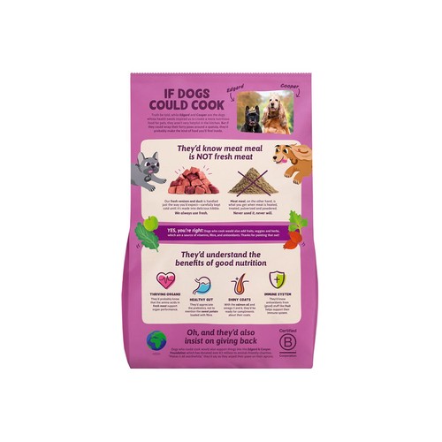 Edgard & Cooper Adult Grain Free Dry Dog Food with Venison & Free-Run Duck thumbnail 2