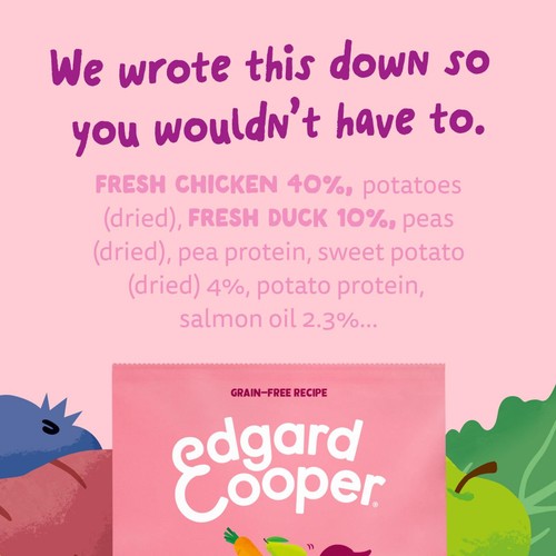 Edgard & Cooper Puppy Grain Free Dry Dog Food Fresh Free-Run Duck & Chicken thumbnail 8