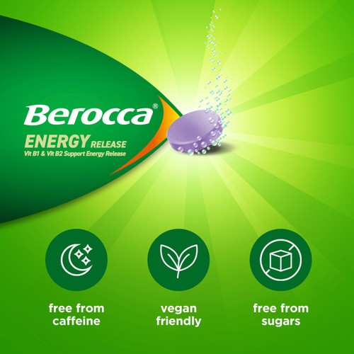 Berocca Blackcurrant Energy Vitamin Effervescent Tablets thumbnail 6