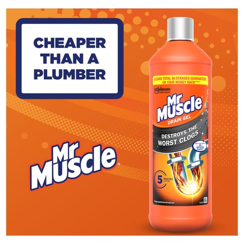 Mr Muscle Power Gel Drain Unblocker thumbnail 3