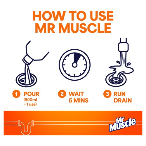 Mr Muscle Power Gel Drain Unblocker thumbnail 5