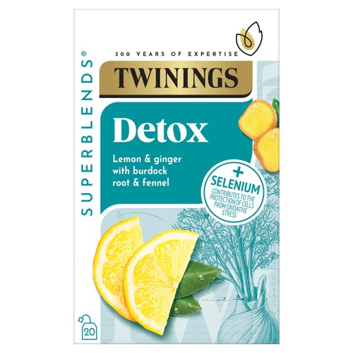Twinings Superblends Detox with Lemon, Ginger & Fennel thumbnail 2