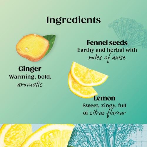 Twinings Superblends Detox with Lemon, Ginger & Fennel thumbnail 4