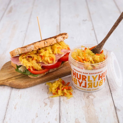Hurly Burly Turmeric and Cumin Organic Raw Sauerkraut thumbnail 4