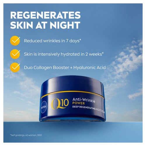 NIVEA Q10 Power Anti-Wrinkle & Firming Nourishing Night Face Cream thumbnail 4