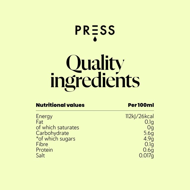 PRESS Healthfoods Sweet Greens Raw Cold-Pressed Juice thumbnail 4