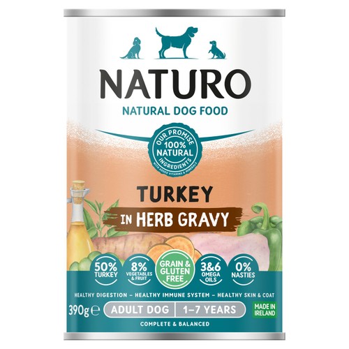 Naturo Grain & Gluten Free Turkey in Herb Gravy