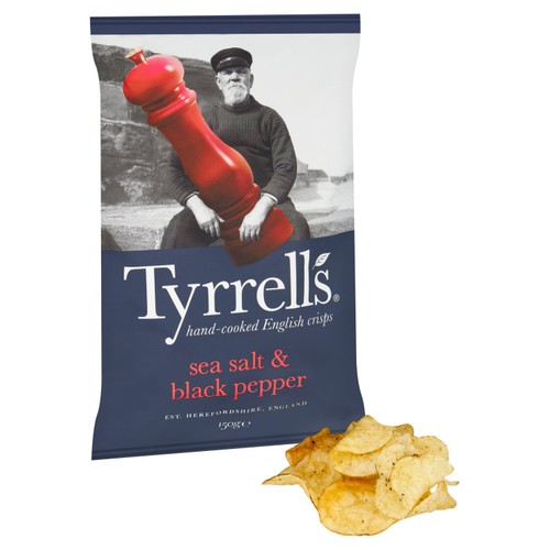 Tyrrells Sea Salt & Black Pepper Sharing Crisps thumbnail 2