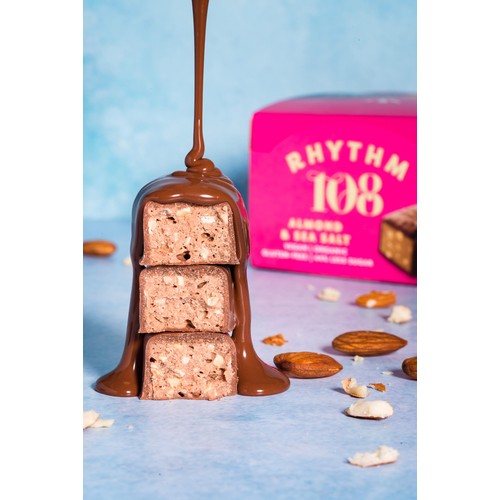 Rhythm 108 Swiss Vegan Almond & Sea Salt Bar with M'lk Chocolate thumbnail 3