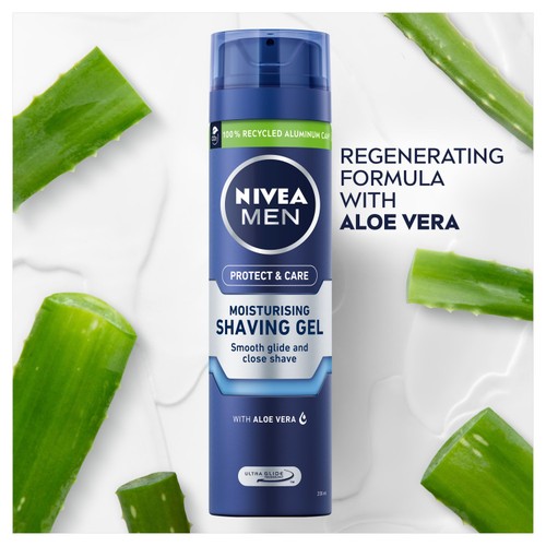 NIVEA MEN Protect & Care Moisturising Shaving Gel  thumbnail 2