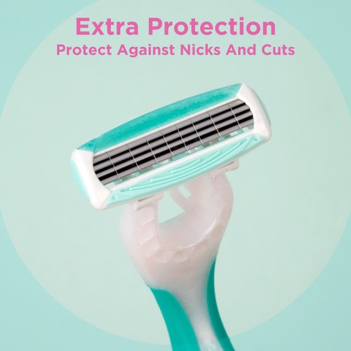 Wilkinson Sword myIntuition Smooth Sensitive Quattro Disposable Razors thumbnail 3