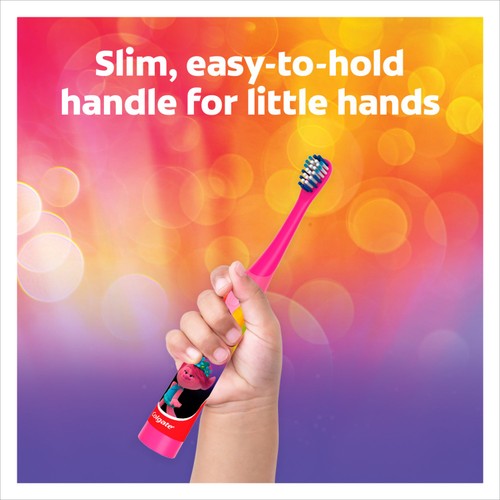 Colgate Kids Battery Toothbrush Extra Soft Trolls 3+ Years thumbnail 8