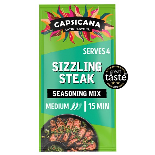 Capsicana Argentinian Garlic & Paprika Fajita Seasoning Mix Medium/Hot