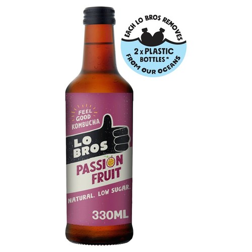 Lo Bros Kombucha Passionfruit Low Sugar thumbnail 2