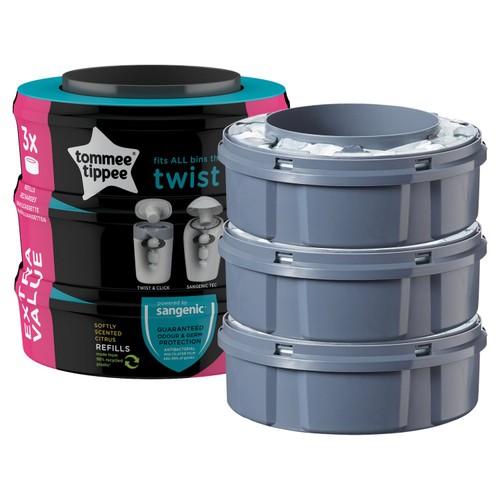 Tommee Tippee Twist & Click Nappy Bin Refill Casettes