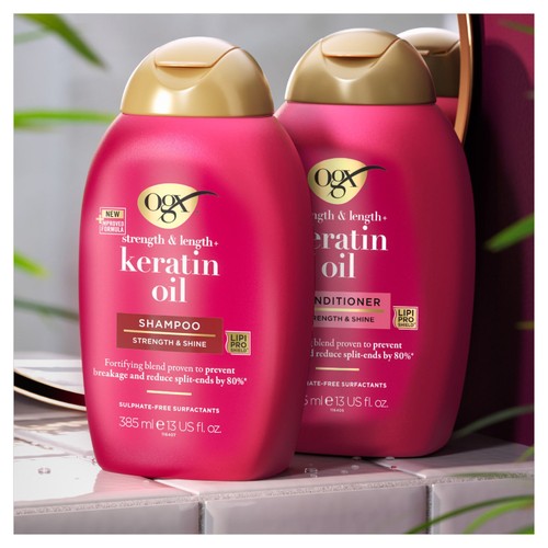 OGX Anti-Breakage+ Keratin Oil pH Balanced Conditioner thumbnail 2