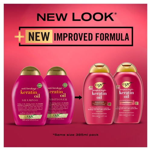 OGX Anti-Breakage+ Keratin Oil pH Balanced Conditioner thumbnail 5