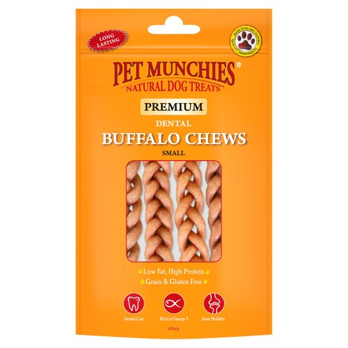 Pet Munchies Small Buffalo Dental Chew Dog Treats