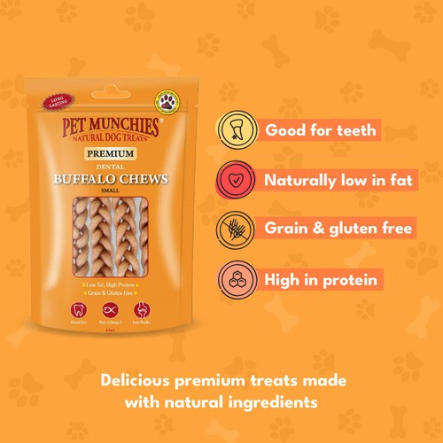 Pet Munchies Small Buffalo Dental Chew Dog Treats thumbnail 2