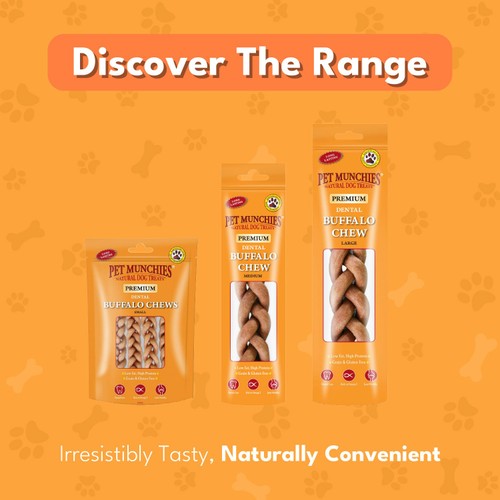 Pet Munchies Small Buffalo Dental Chew Dog Treats thumbnail 5