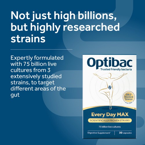 Optibac Probiotics Every Day MAX - 30 Capsules thumbnail 3